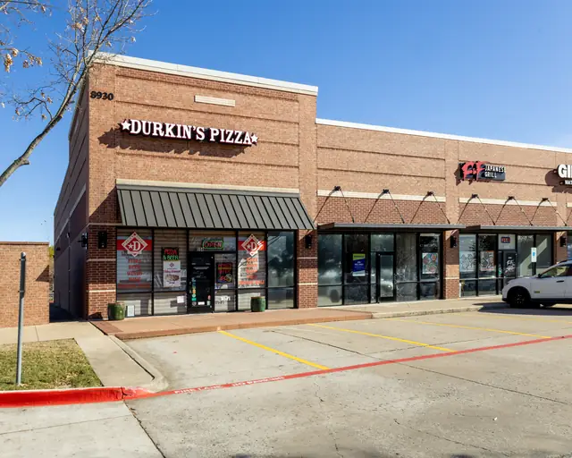 Durkin&rsquo;s Pizza storefront at 8930 State Hwy 121 Suite 594 in McKinney, TX