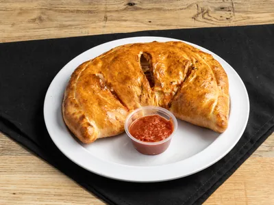 Calzone with marinara at Durkin&rsquo;s Pizza