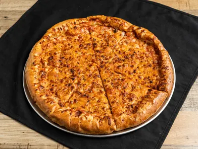 Four Cheese pizza at Durkin&rsquo;s Pizza