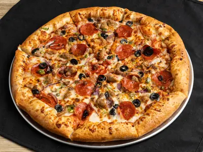 Kitchen Sink pizza at Durkin&rsquo;s Pizza